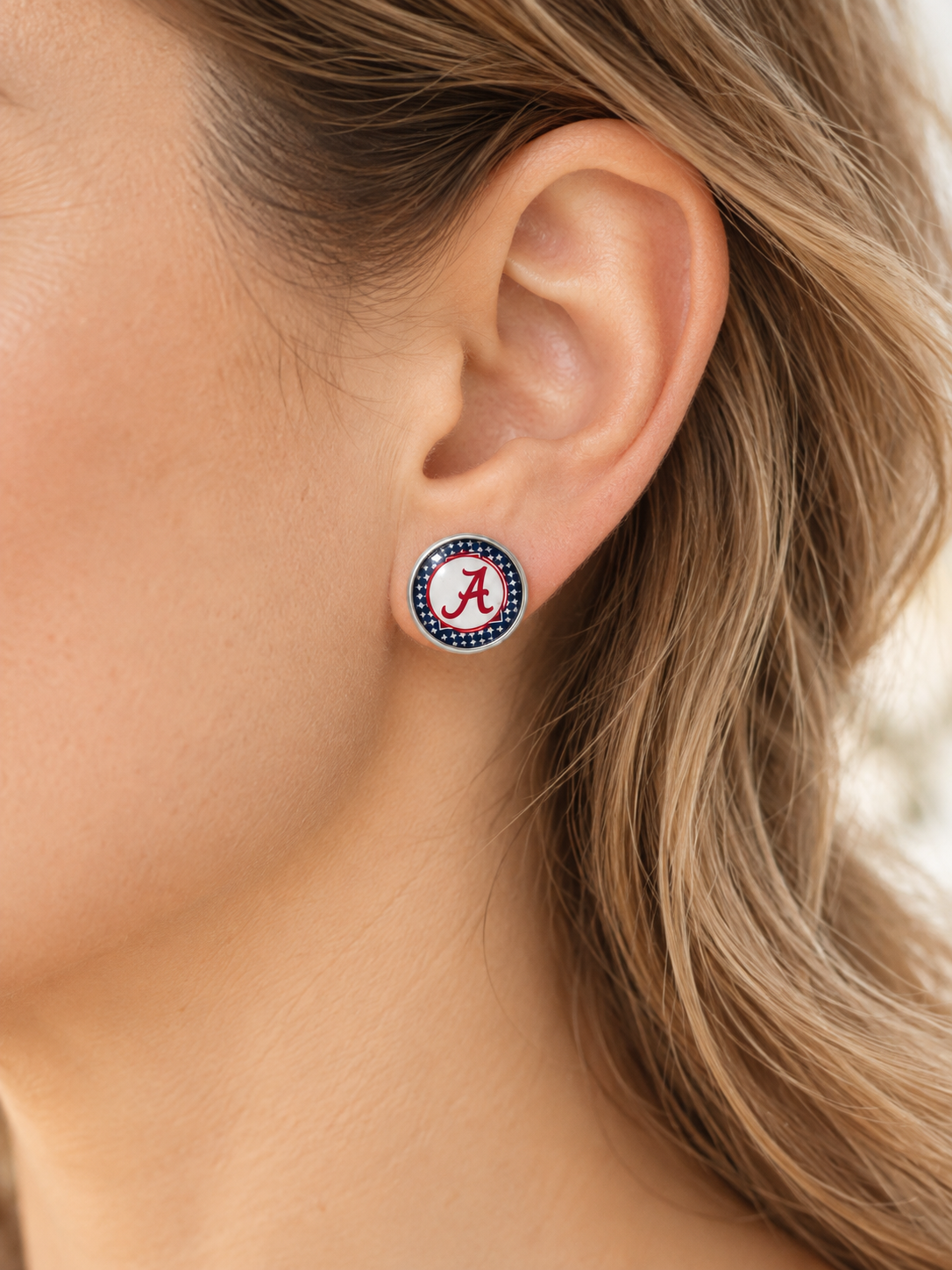 Alabama A Collegiate Stud Earrings