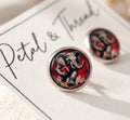 Alabama Elephant Football Stud Earrings