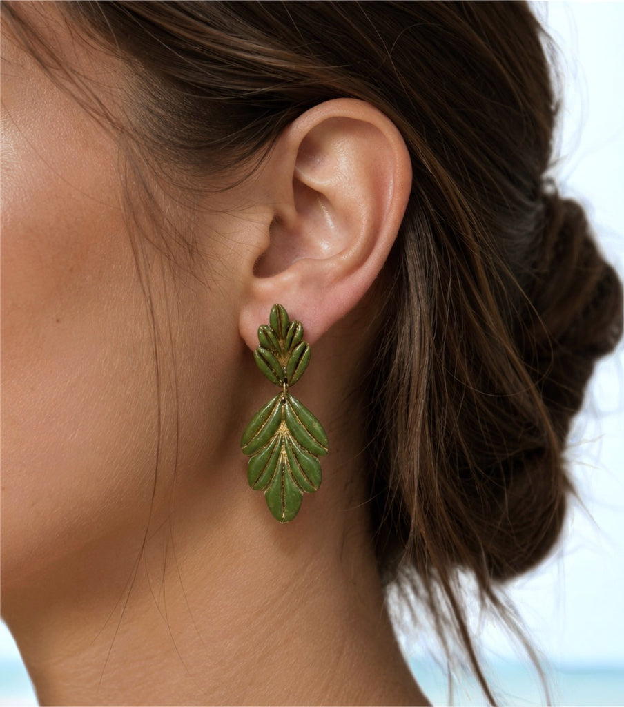 Olive Grove Statement Dangles