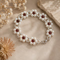 Amber Bloom Floral Bracelet