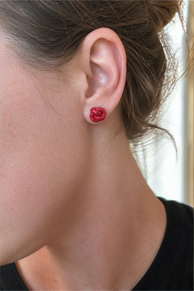 Patriotic Knotted Stud Trio Set