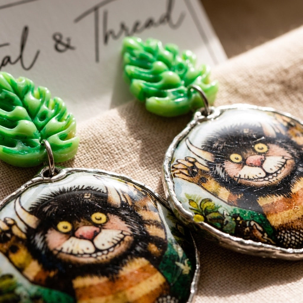 Monstera Max Statement Earrings