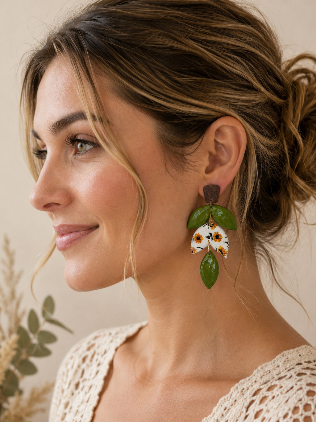 Sunflower Meadow Statement Dangles