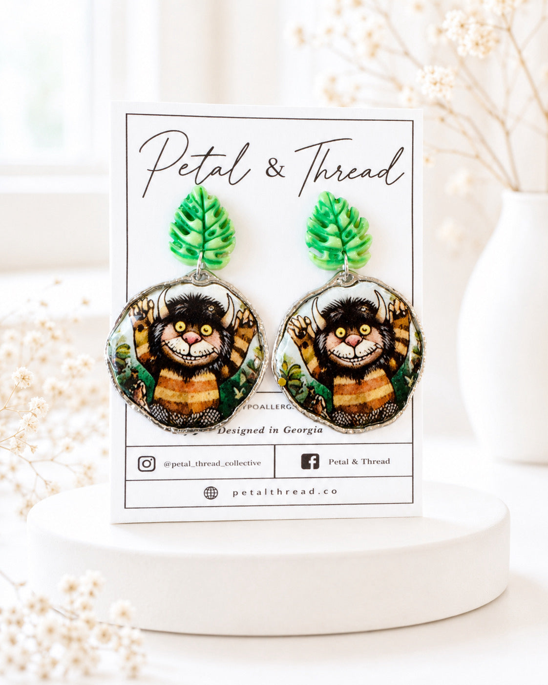 Monstera Max Statement Earrings