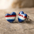 Americana Heart Stud Earrings