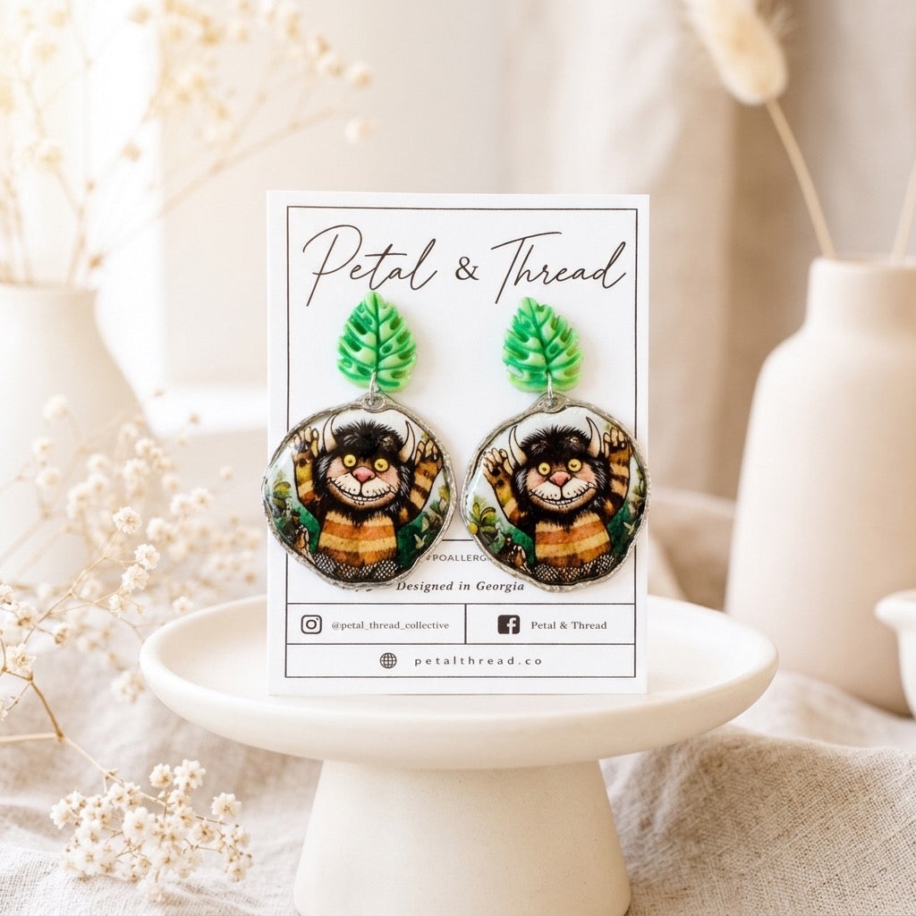 Monstera Max Statement Earrings