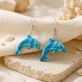 Coastal Dolphin Dangles – Handmade Ocean-Inspired Earrings