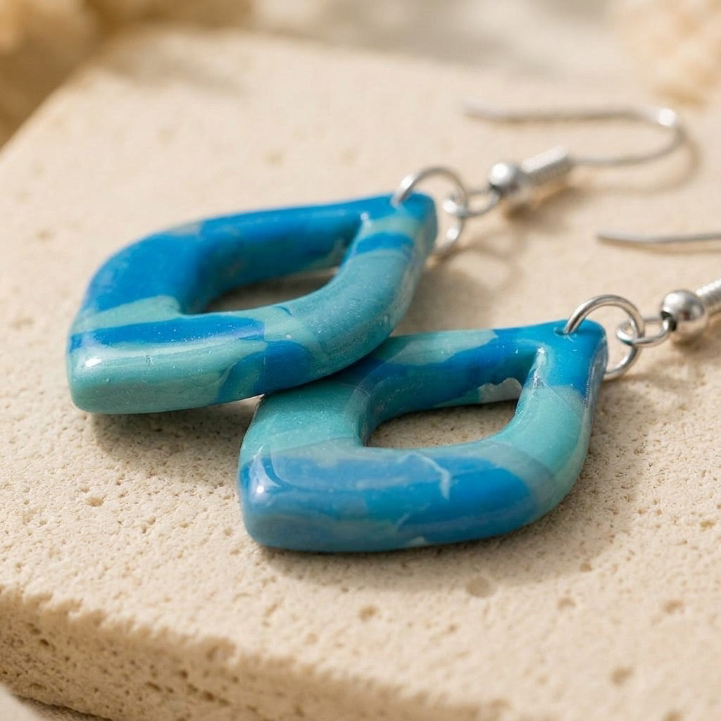 Ocean Current Diamond Dangles