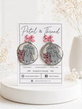 Elephant & Piggy Bow Statement Earrings