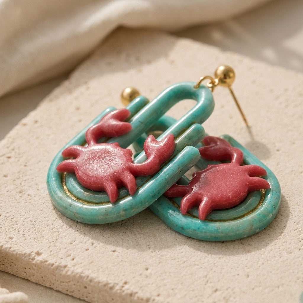 Sunset Crab Coastal Dangles