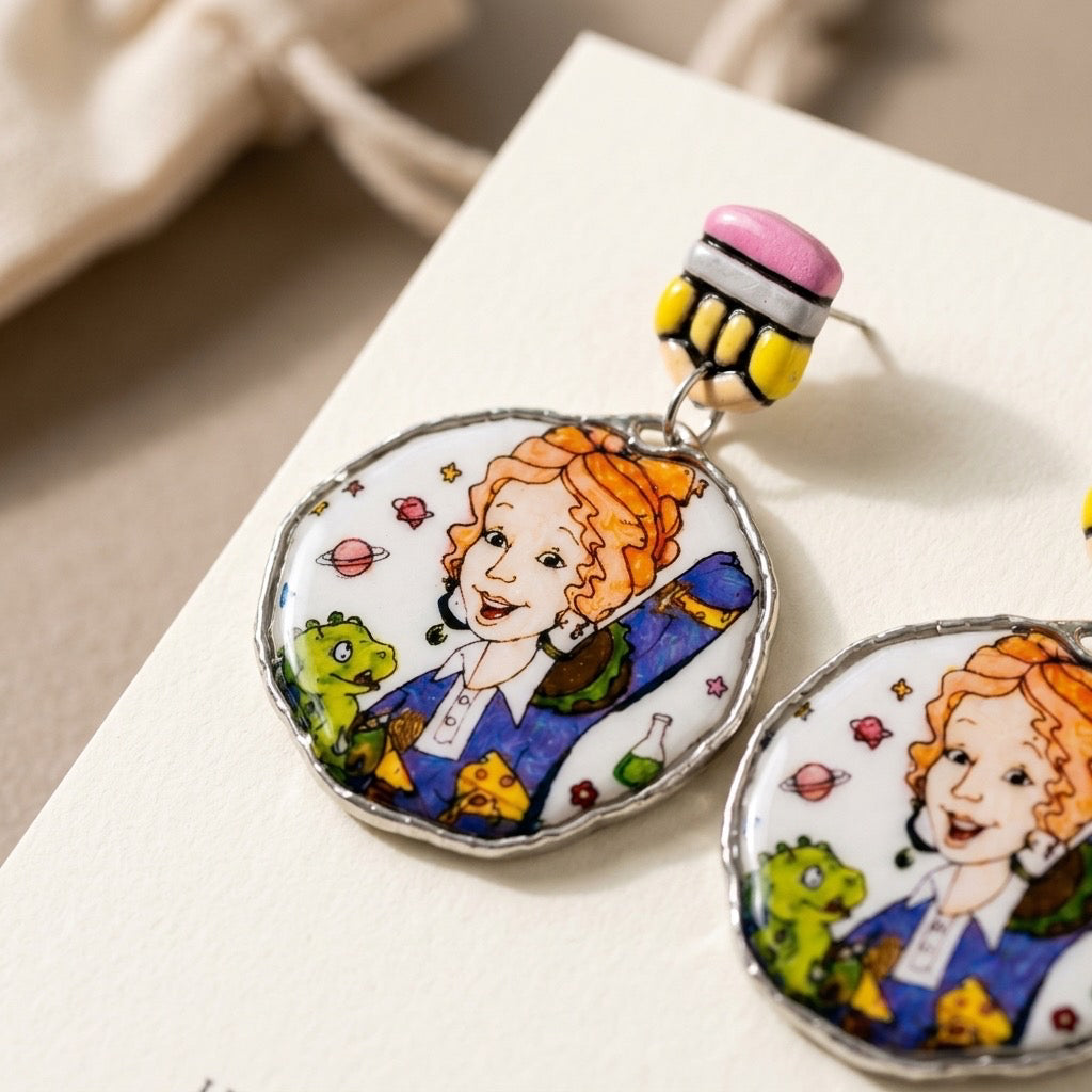 Magic School Bus Statement Earrings