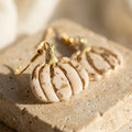Ivory Gold Pumpkin Dangle