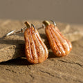 Copper Glow Gourd Dangle Earrings