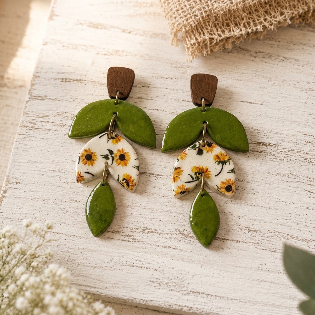 Sunflower Meadow Statement Dangles