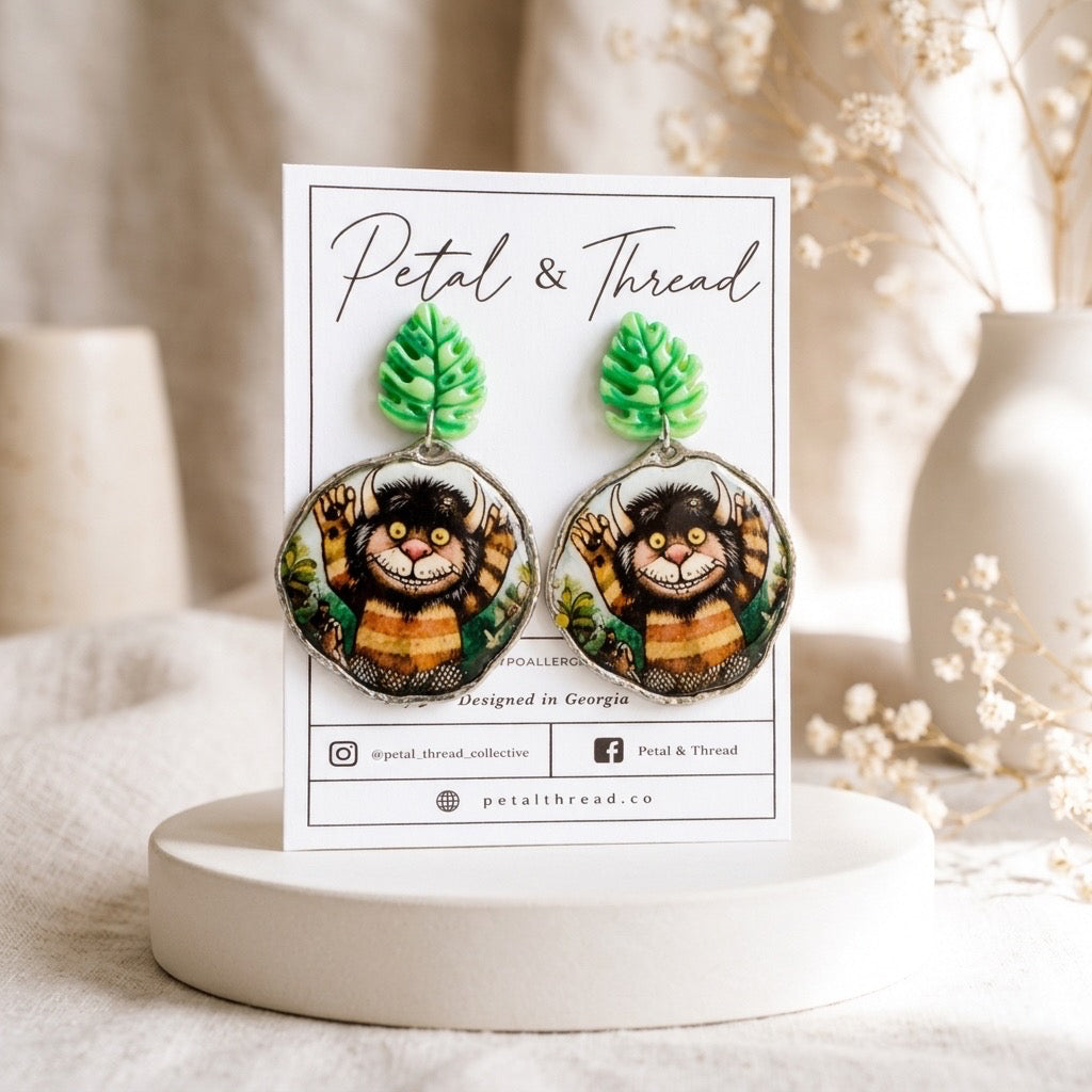 Monstera Max Statement Earrings