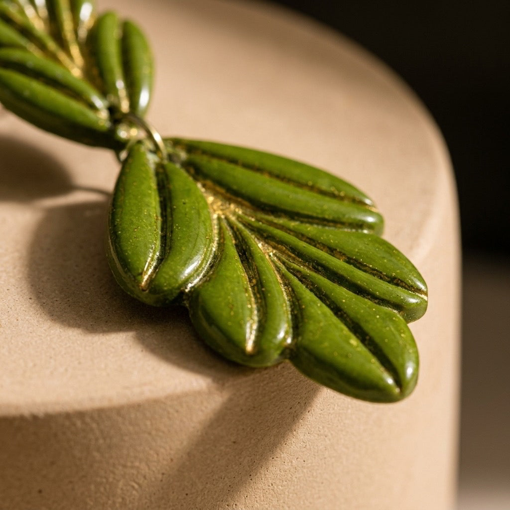Olive Grove Statement Dangles