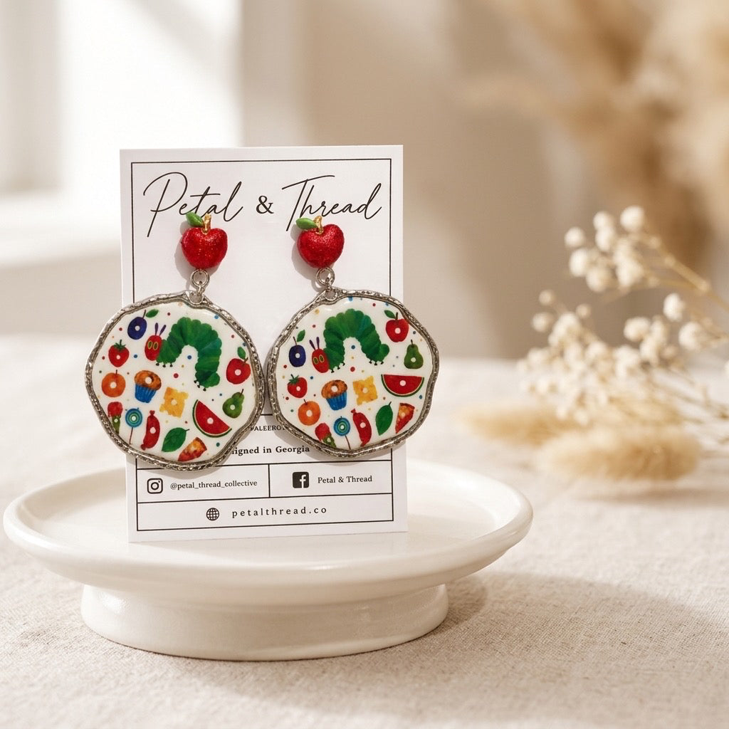 Hungry Little Caterpillar Statement Earrings