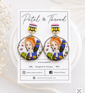 Magic School Bus Statement Earrings