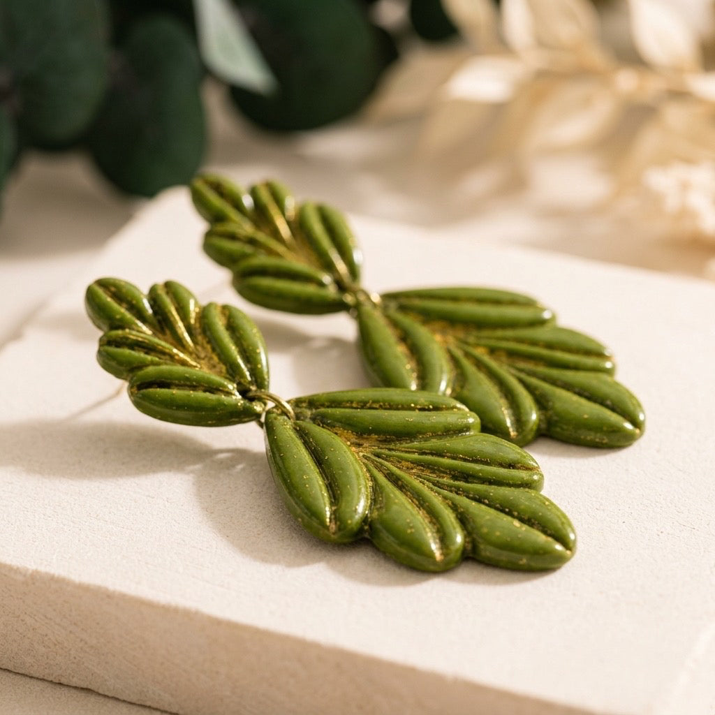 Olive Grove Statement Dangles