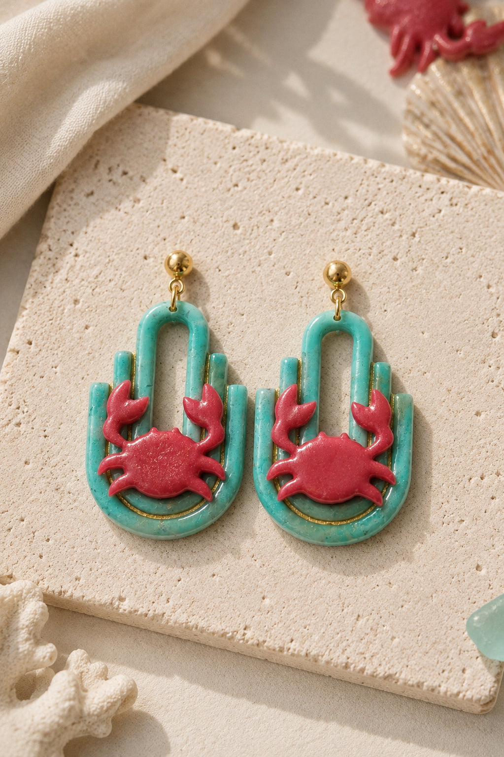 Sunset Crab Coastal Dangles