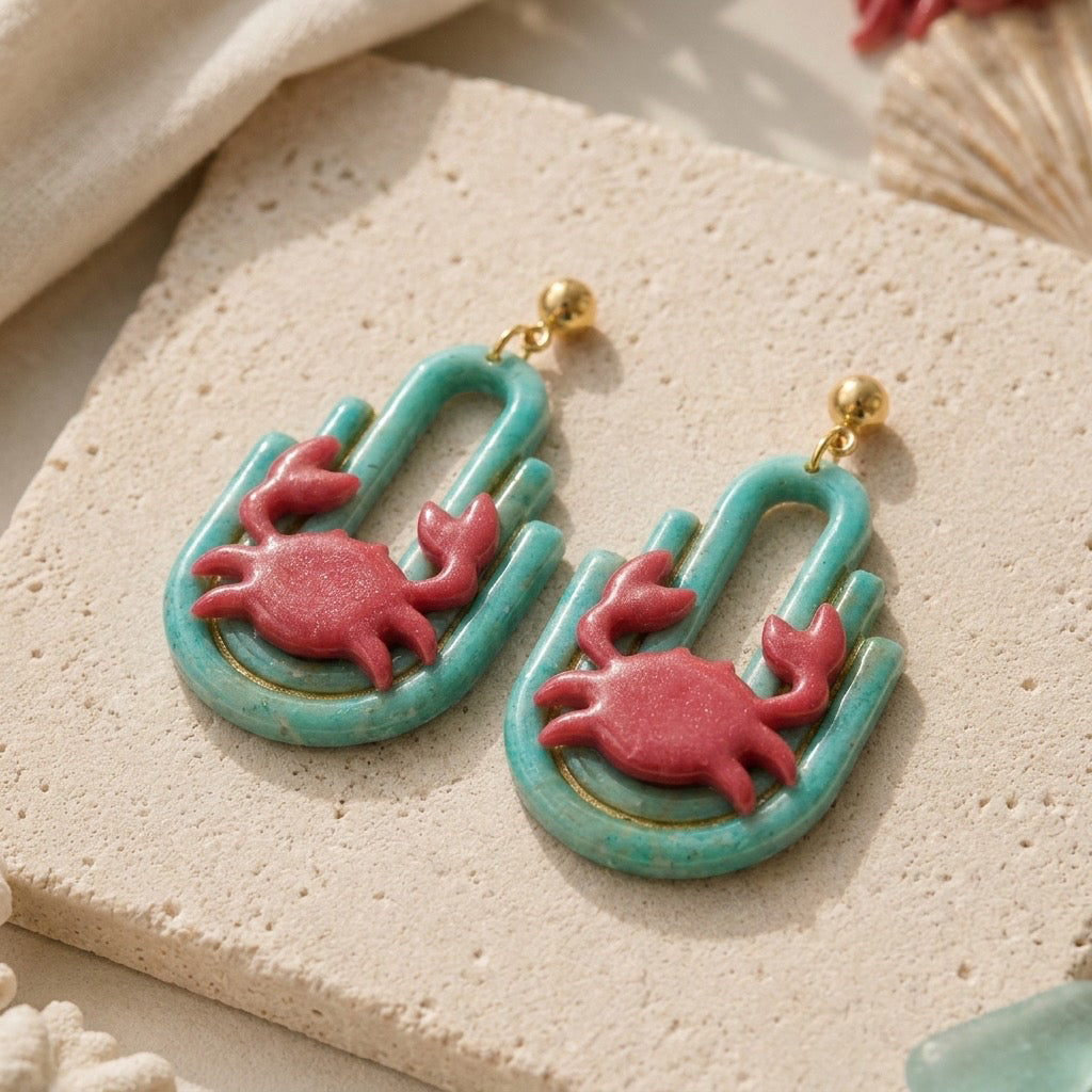 Sunset Crab Coastal Dangles