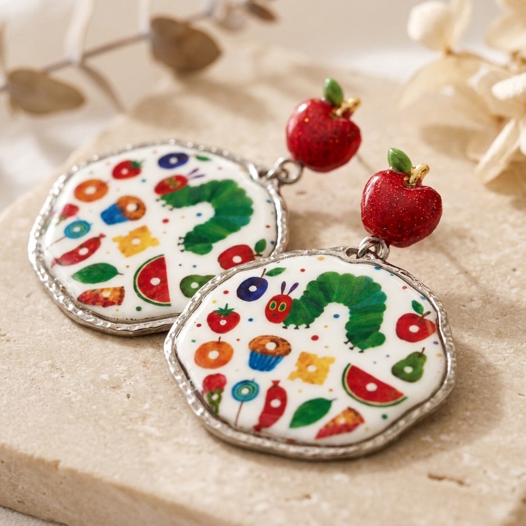 Hungry Little Caterpillar Statement Earrings
