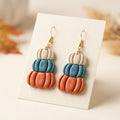 Matte Pumpkin Stack Dangles