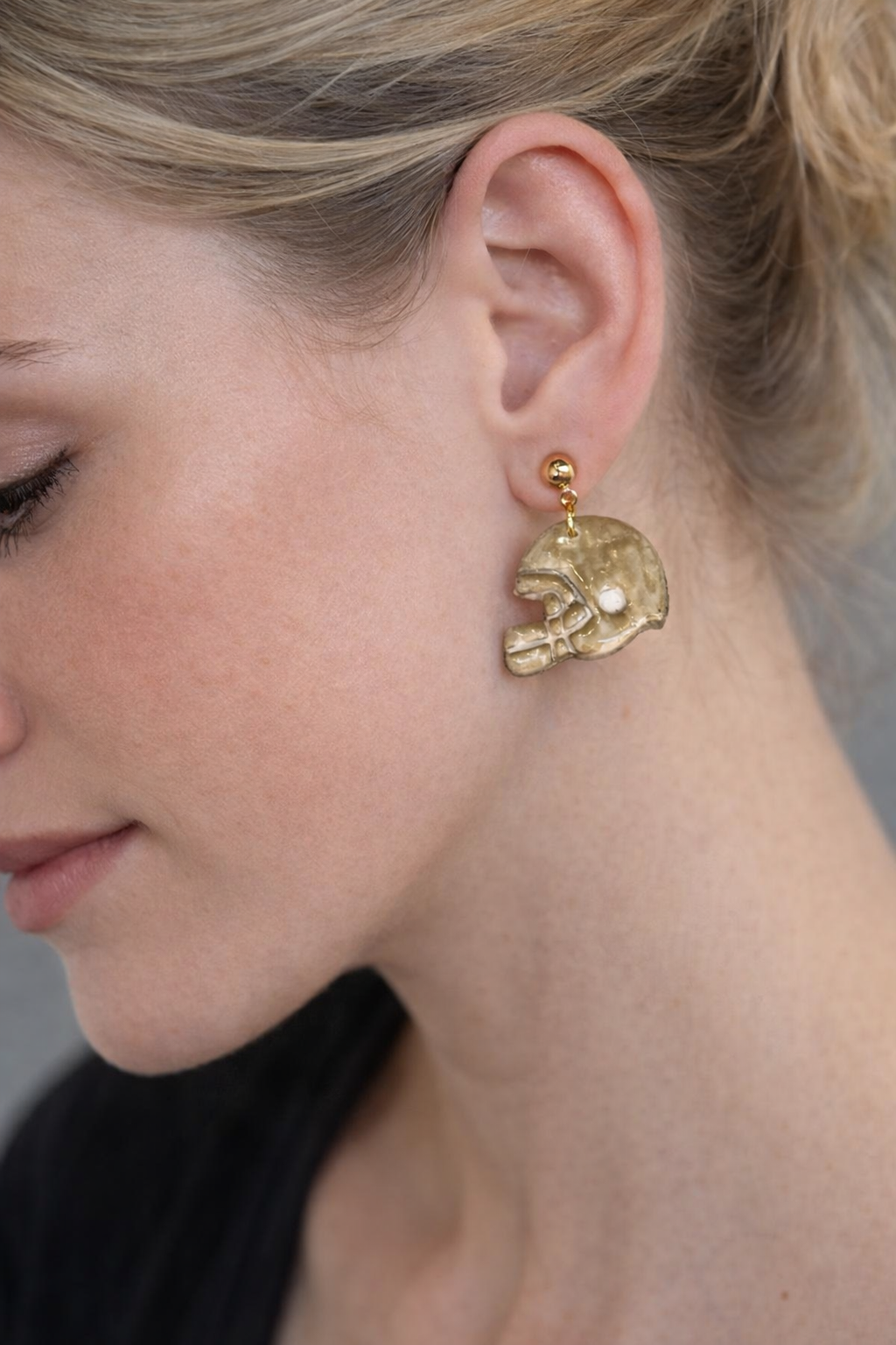 Football Helmet Dangle Earrings