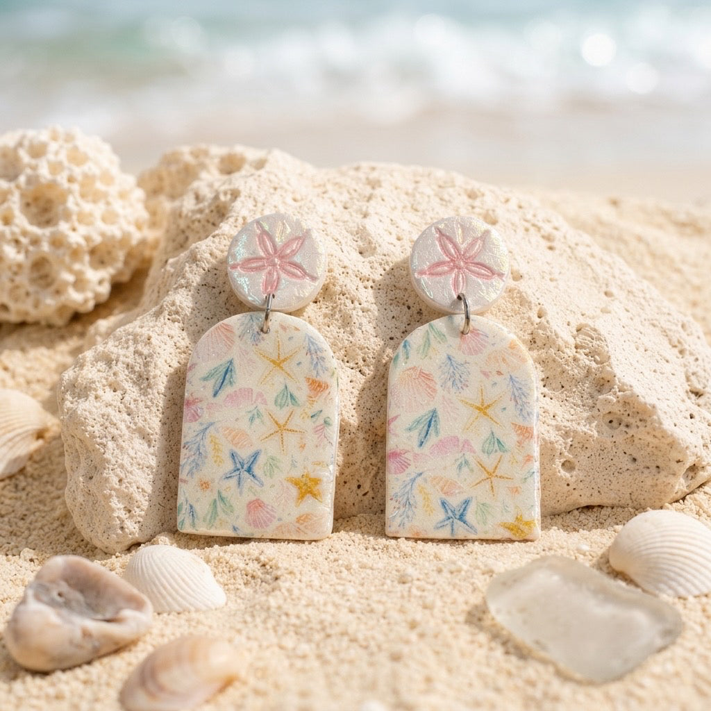 Seashell Garden Coastal Dangles