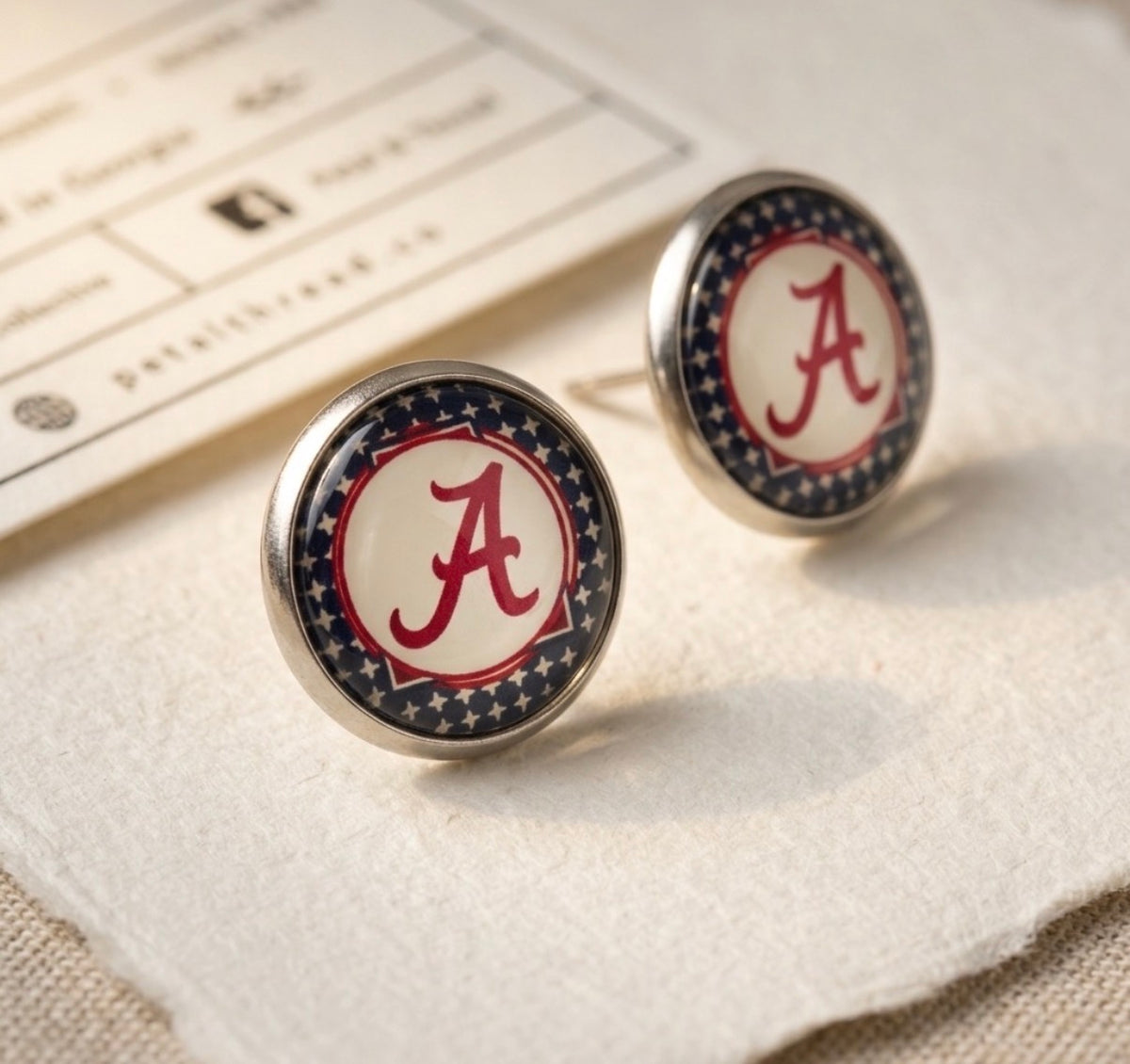 Alabama A Collegiate Stud Earrings