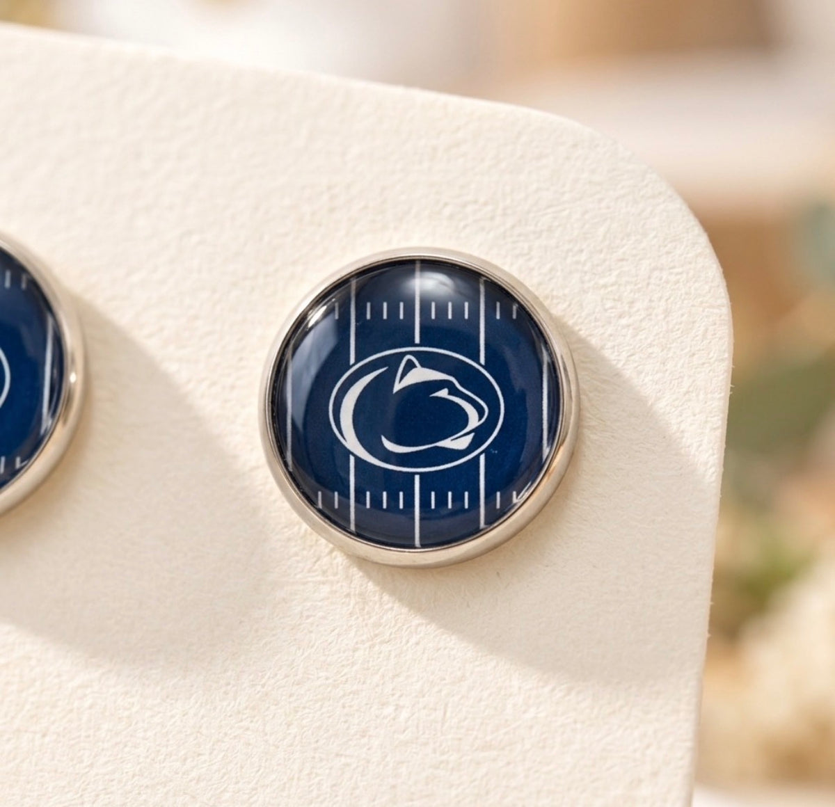Penn State Nittany Lions Football Field Stud Earrings
